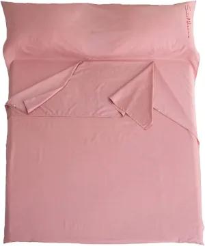 Sleeping Bag Liners Pink Cotton Sleeping Bag Liner, Camping Travel Sheets Compact All Season Sleeping Bag, Hotel Dustproof Sleeping Bag Sheets, Easy to Wash (Size : 80x210cm/31.49x82.67in)