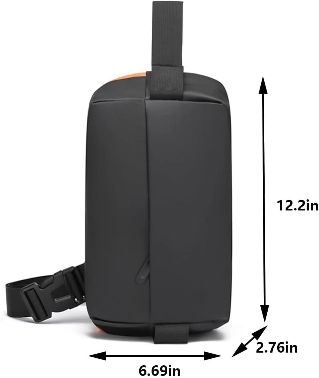 Sling Bag for Men,Chest Bag Shoulder Bag Crossbody Backpack Hiking Travel Daypack(Black)