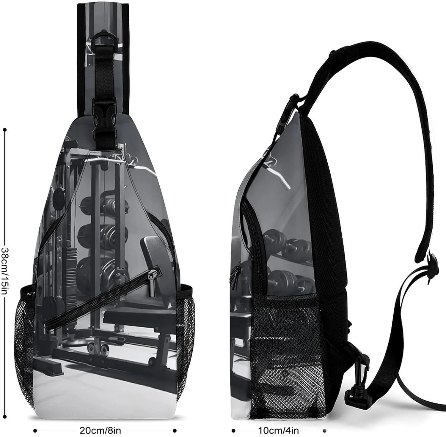 Sling Bag for Women Men Gym Equipment Travel Hiking Backpack Crossbody Shoulder Chest Bags Casual Daypack