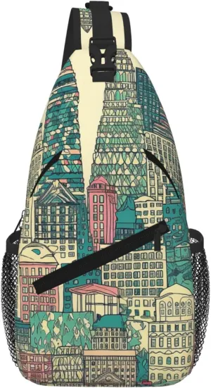 Sling Bag For Women Men Travel Hiking Backpack Crossbody Shoulder Chest Bags Austin Texas Casual Daypack