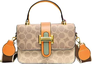 Small Crossbody Bags for Women - Artificial Leather Purse Handbag - Fashion Design - Golden Buckle