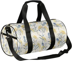 Small Gym Duffel Bags 17.8×9×9 Spring Mountain Flower Gym Bag for Men Women Overnight Weekender Bag Lightweight Sport Duffle Bag Carry On Gymbag