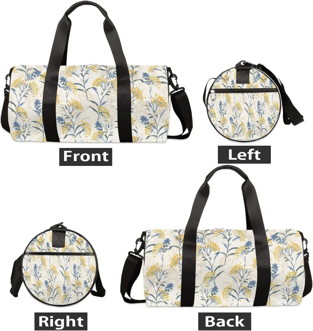Small Gym Duffel Bags 17.8×9×9 Spring Mountain Flower Gym Bag for Men Women Overnight Weekender Bag Lightweight Sport Duffle Bag Carry On Gymbag