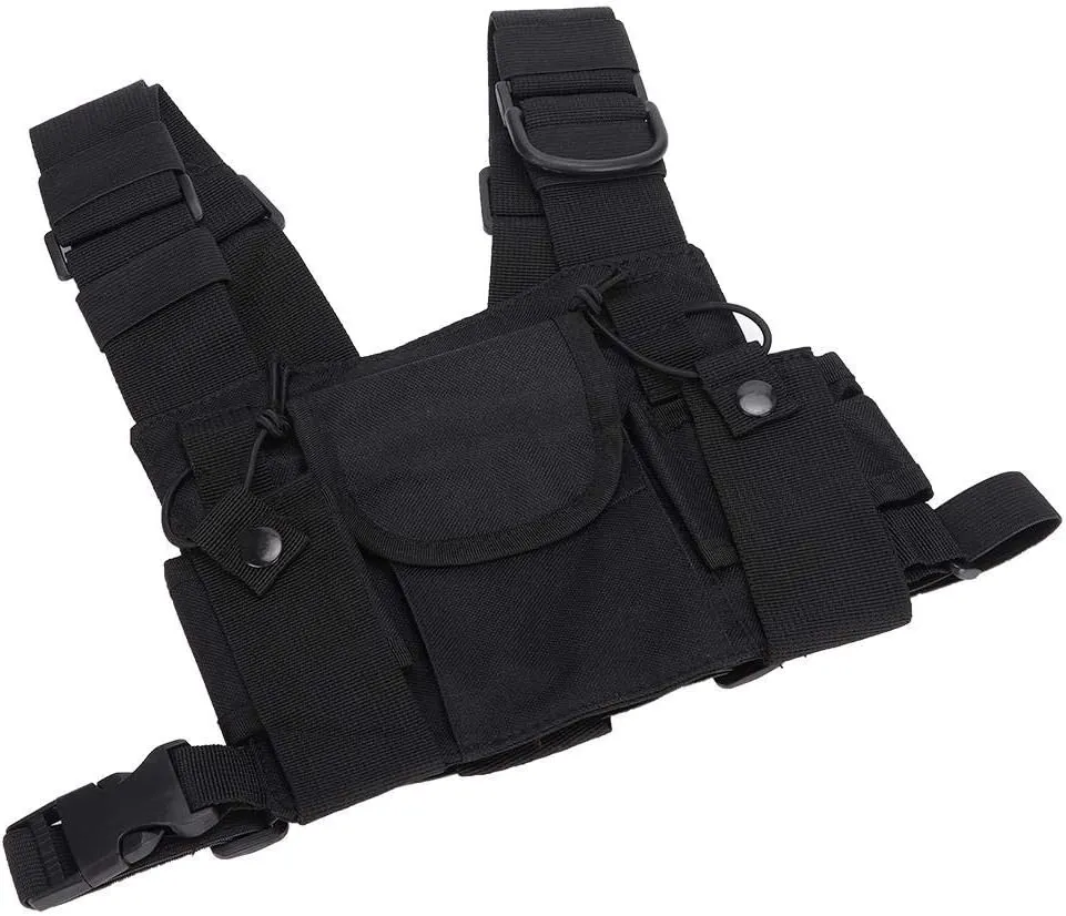 Socobeta Radio Walkie Talkie Chest Pocket Harness Bags Pack Backpack Holster High Qualit Front Pack Pouch