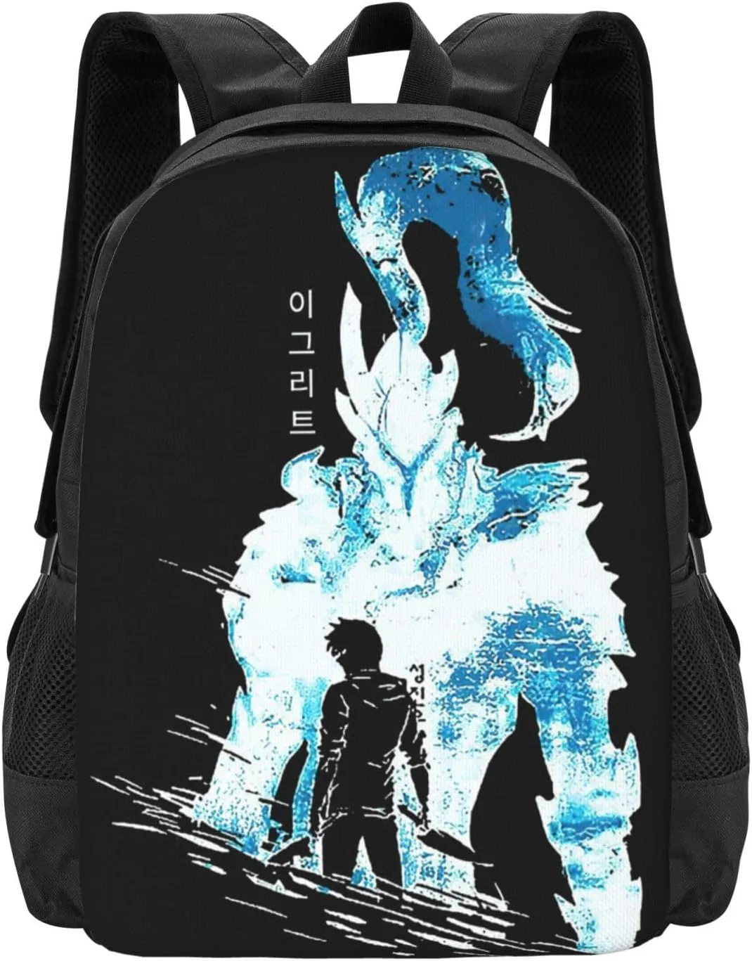 Solo Novel Leveling Laptop Backpack Large Travel Bags Unisex Adult Portable Gym Bags Funny Work Rucksack Notebook Bag Casual Daypack for Outdoor