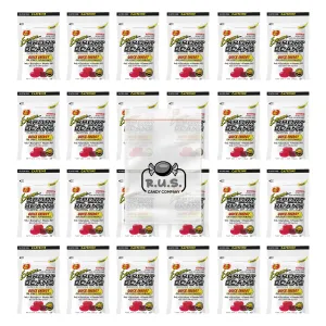 Sport Bean - Energizing Jelly Beans - 24 Pack- includes RUS Candy Company Travel Size Pocket Bag (Extreme Assorted)