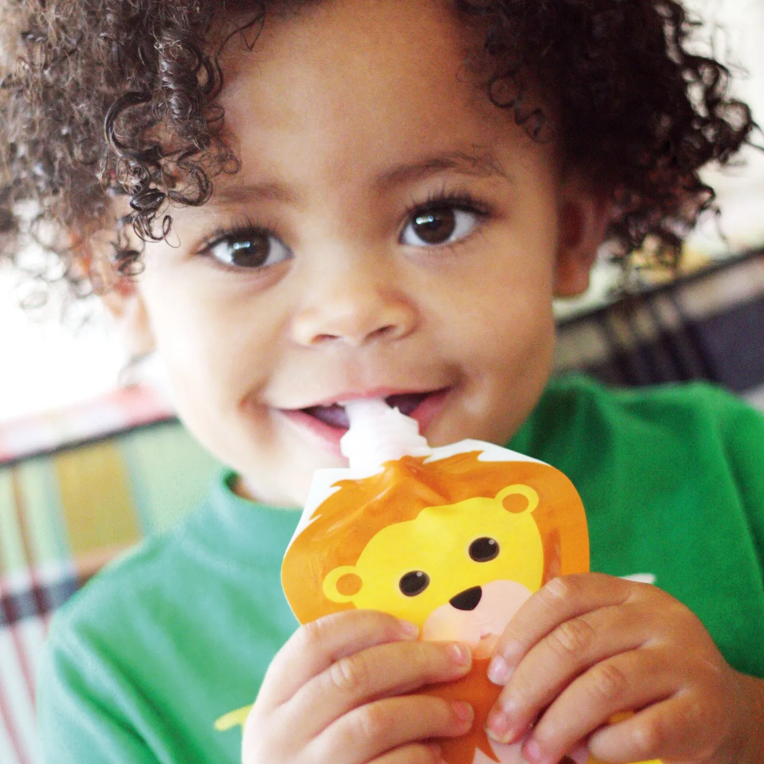 Squooshi Reusable Baby Food Pouches for Toddlers | BPA Free Plastic, Food Safe, Freezer Safe | Refillable for Applesauce Yogurt & Puree Squeeze Pouch