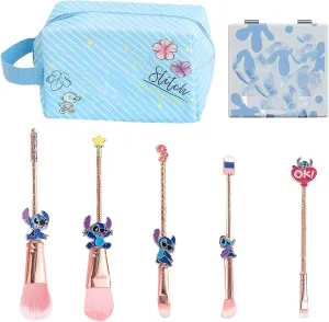 Stitch Travel Makeup Bag Large Capacity Cosmetic Bags Cartoon PU Small Skin Care Bags for Girls Women Mirror Makeup Brush