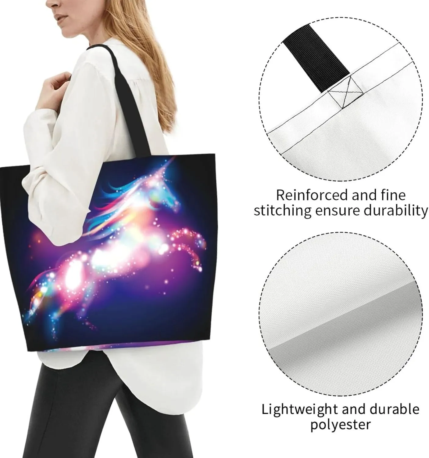 Thanksgiving Turkey Tote Bag Casual Portable Shoulder Bags Reusable Handbag For Women Travel Shopping
