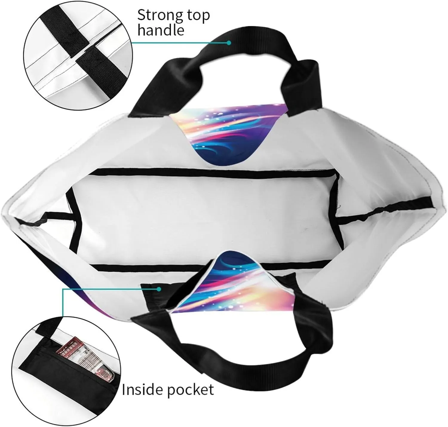 Thanksgiving Turkey Tote Bag Casual Portable Shoulder Bags Reusable Handbag For Women Travel Shopping