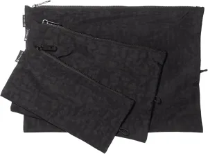 Thread Wallets Organizing Pouches for Women, Men – Stylish Luggage for Packing, Easy Zipper Pouch for Travel & Purse Organization, Storage for Tech Accessories, Toiletries and More (Black)
