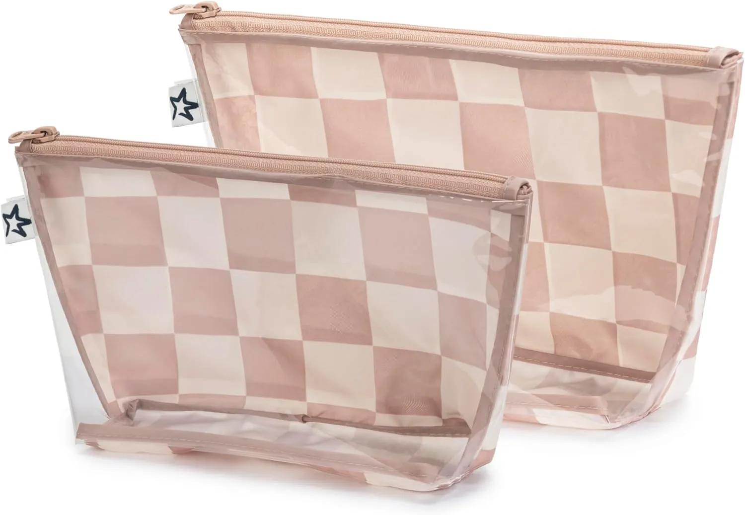 Tiny Twinkle Mess-proof Travel Bags, Airline Compliant, Zipper Closure, Clear Front Pouch, Diaper Bag Packing, Toiletry or Cosmetics Organizer