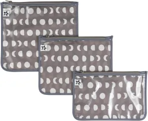 Tiny Twinkle Mess-proof Travel Bags, Airline Compliant, Zipper Closure, Clear Front Pouch, Diaper Bag Packing, Toiletry or Cosmetics Organizer