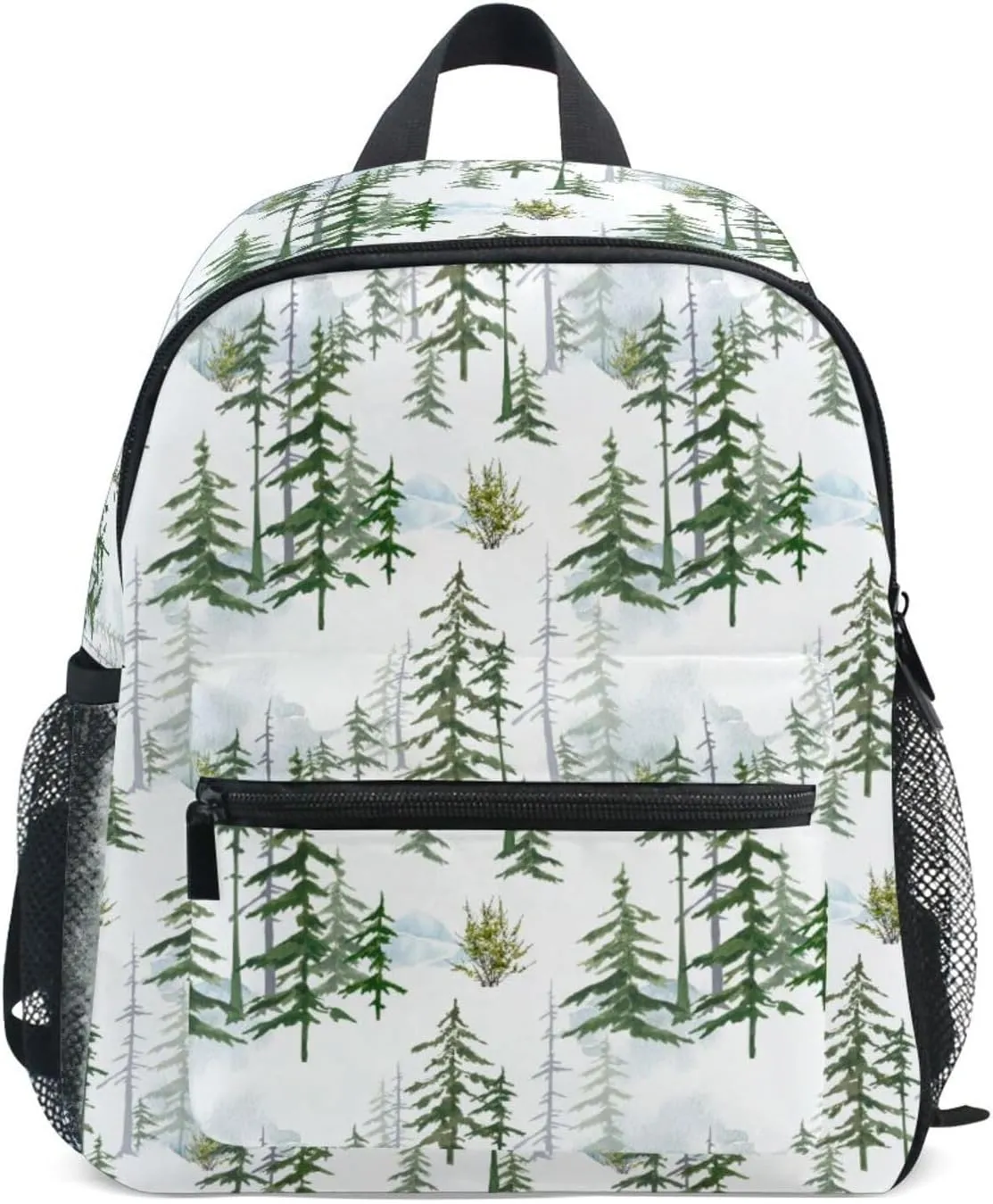 Toddler Backpack for Boys Girls Winter Spruce Forest Preschool Kindergarten Schoolbag Mini Book Bag For School Travel S