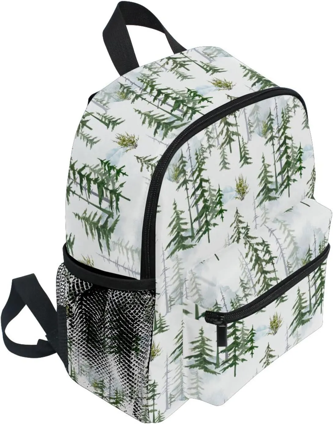 Toddler Backpack for Boys Girls Winter Spruce Forest Preschool Kindergarten Schoolbag Mini Book Bag For School Travel S