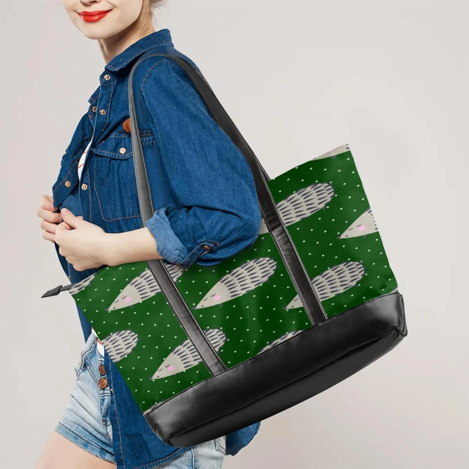Tote Bag for Women with Zipper, Laptop Tote Bags Laptop Sleeve Case Shoulder Bag Messenger Bags