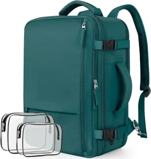 Travel Backpack for Women, Large Carry On Backpack for Travel, Waterproof Backpack Personal Item, Backpack for Women, laptop backpack 17.3 inch, College Bag Casual Daypack, Peacock Blue