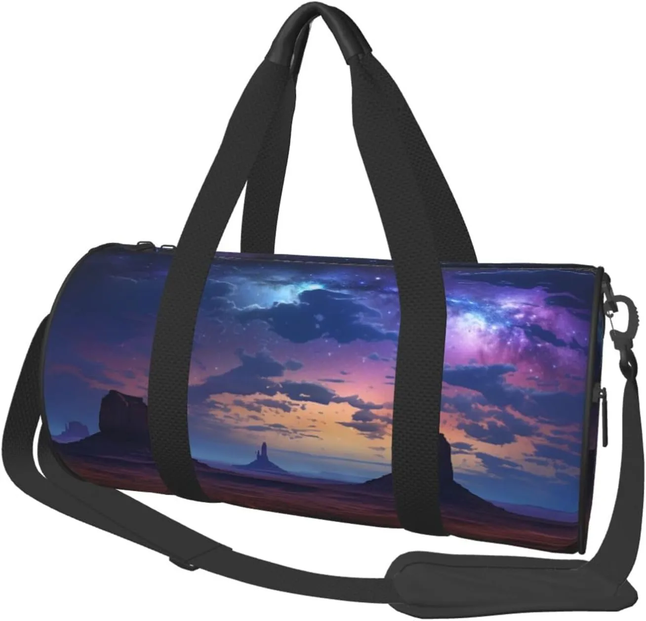 Travel Duffel Bag Foldable Weekender Overnight Bag Monument Valley Landscape Sports Tote Gym Bag Large Capacity Lightweight Carry On Luggage Bag for Men Women