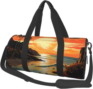 Travel Duffel Bag Foldable Weekender Overnight Bags Original Poster for Endless Summer Sports Tote Gym Bag Large Capacity Lightweight Carry On Luggage Bags for Men Women