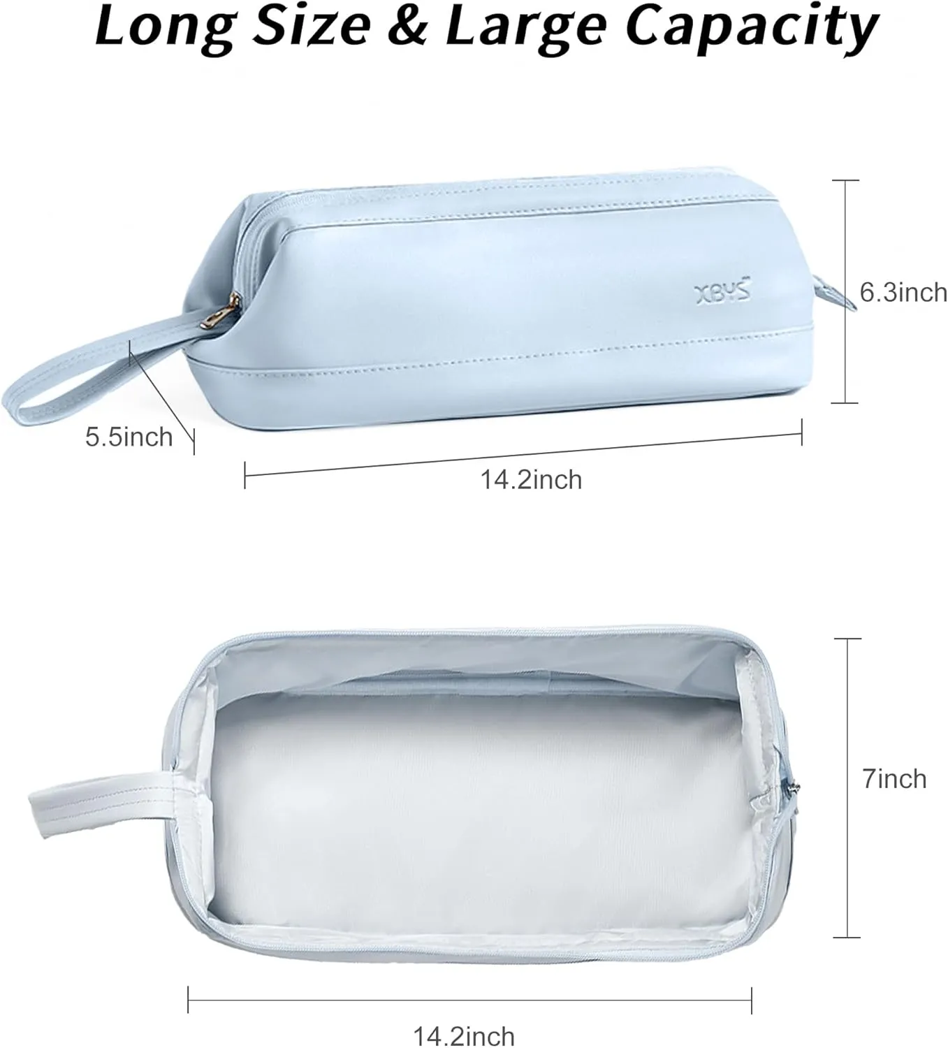 Travel Storage Bag for Dyson Airwrap/Shark Flexstyle Complete Styler and Attachments, Portable Handheld Travel Case, Waterproof Hair Dryer Carrying Case, Organizer Bag with Large Opening (Blue)