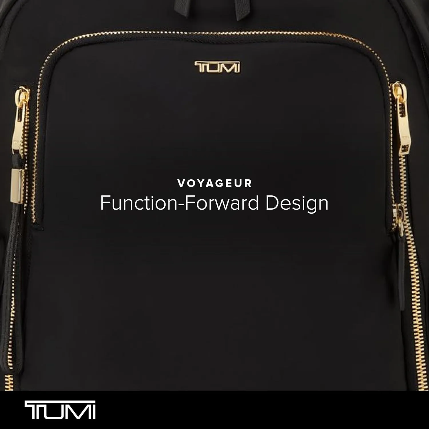 TUMI - Voyageur Celina Backpack - Travel Backpack for Women - For Business, Commute - Holds Up to 16" Laptop - Black & Gold Hardware