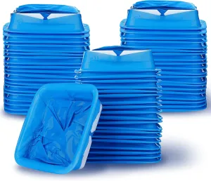 Valchoose Quadrate 60 Pack Vomit Bags Disposable, 1200ML Hospital Grade, Handy, Easy to Use, Leak-Proof, Puke, Emesis, Nausea, Throw up Bags for Kids & Adults, Pregnant, Car & Morning Sickness