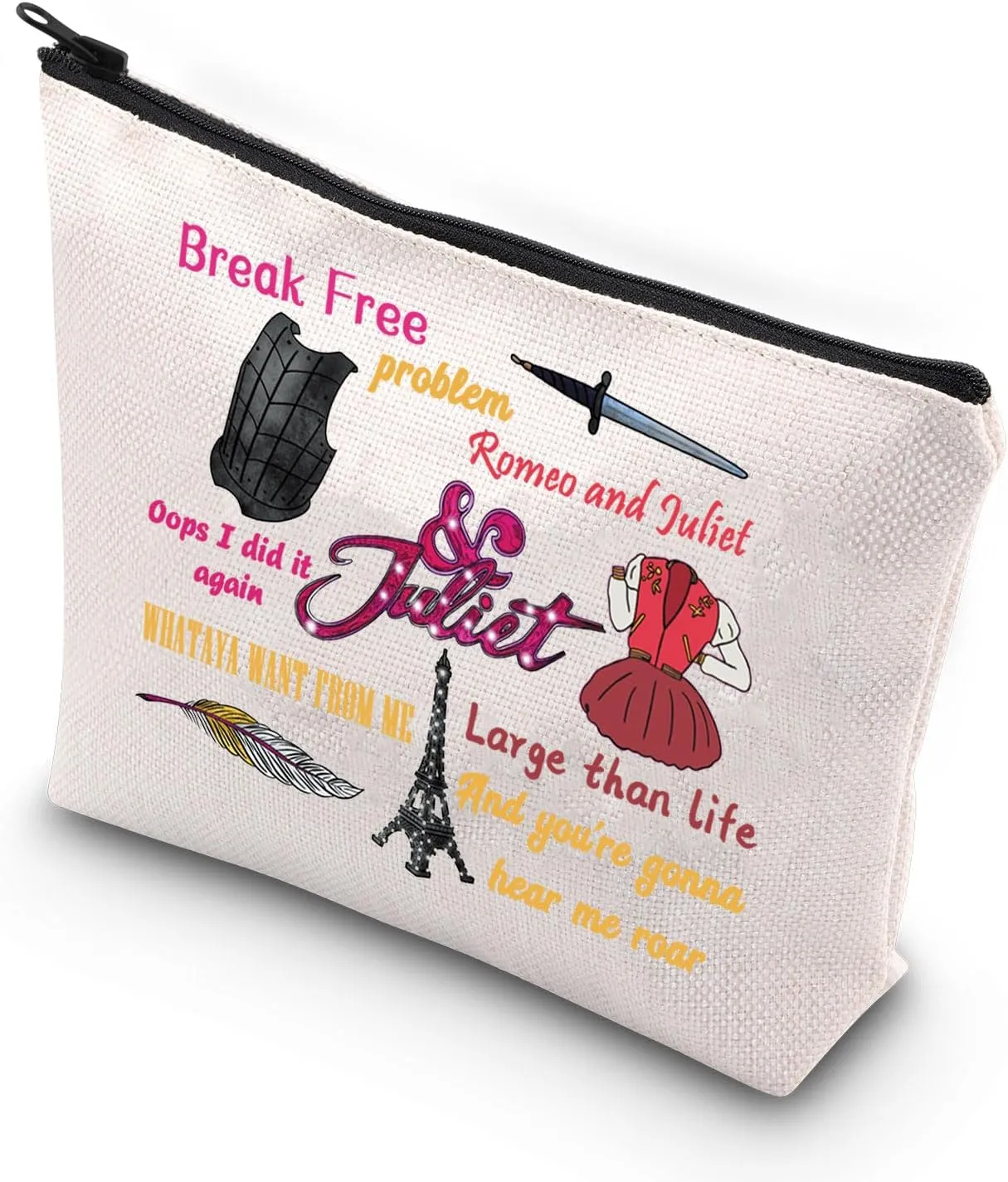 VAMSII & Juliet Broadway Musical Theatre Gift Zipper Pouch - Juliet Musical Merchandise