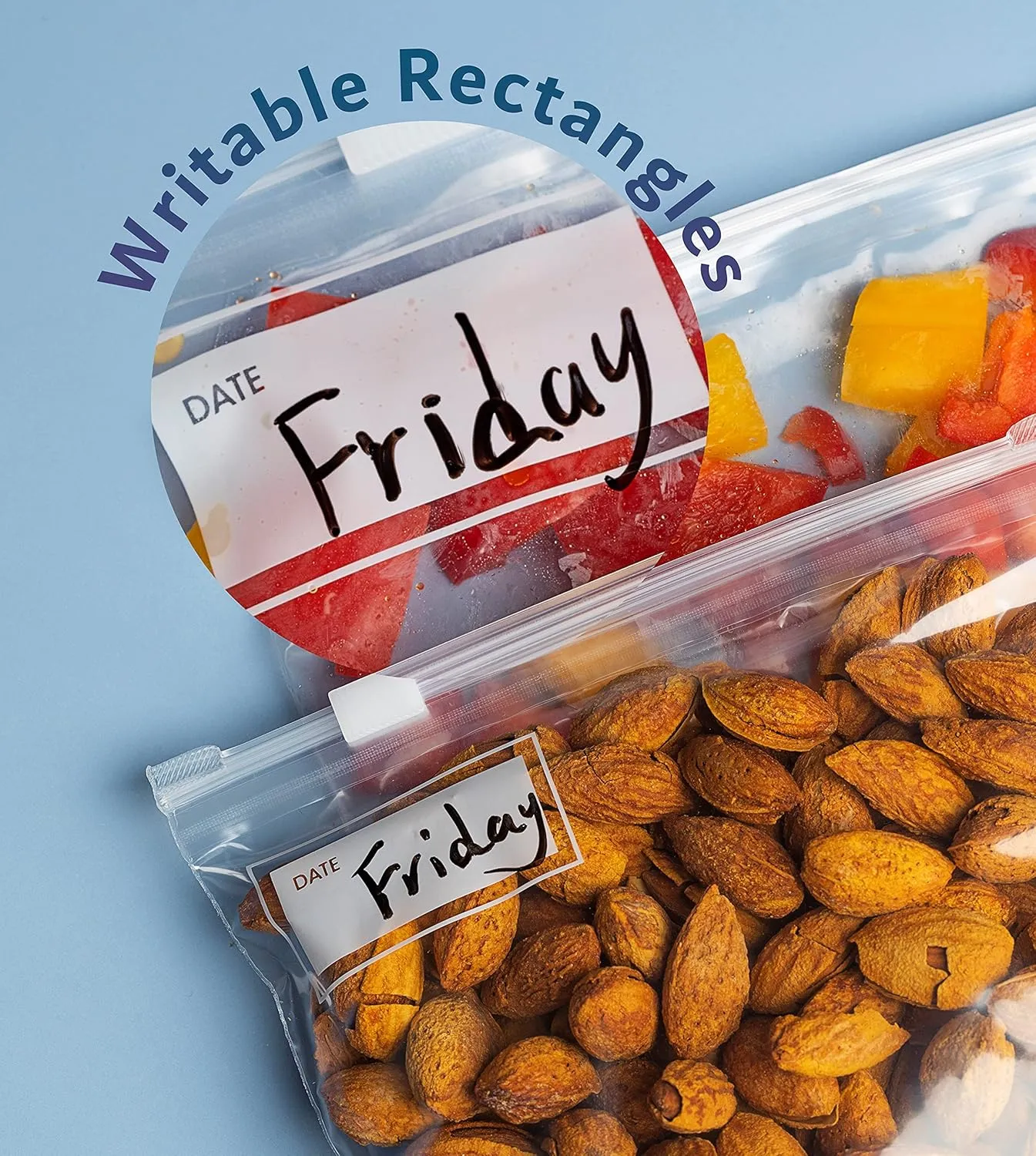 Variety Slider Storage Bags, 4 Sizes- 145 Count, Expandable Bottom, Microwave-Safe, Zero BPA