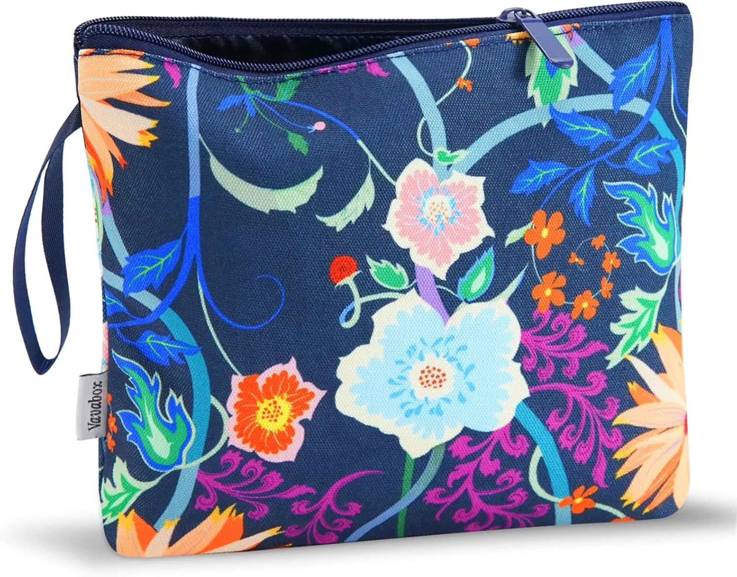 Vavabox Personalized Makeup Bag, Birthday Gifts for Women Girl Cosmetic Bag, Travel Makeup Pouch (Sunflower)