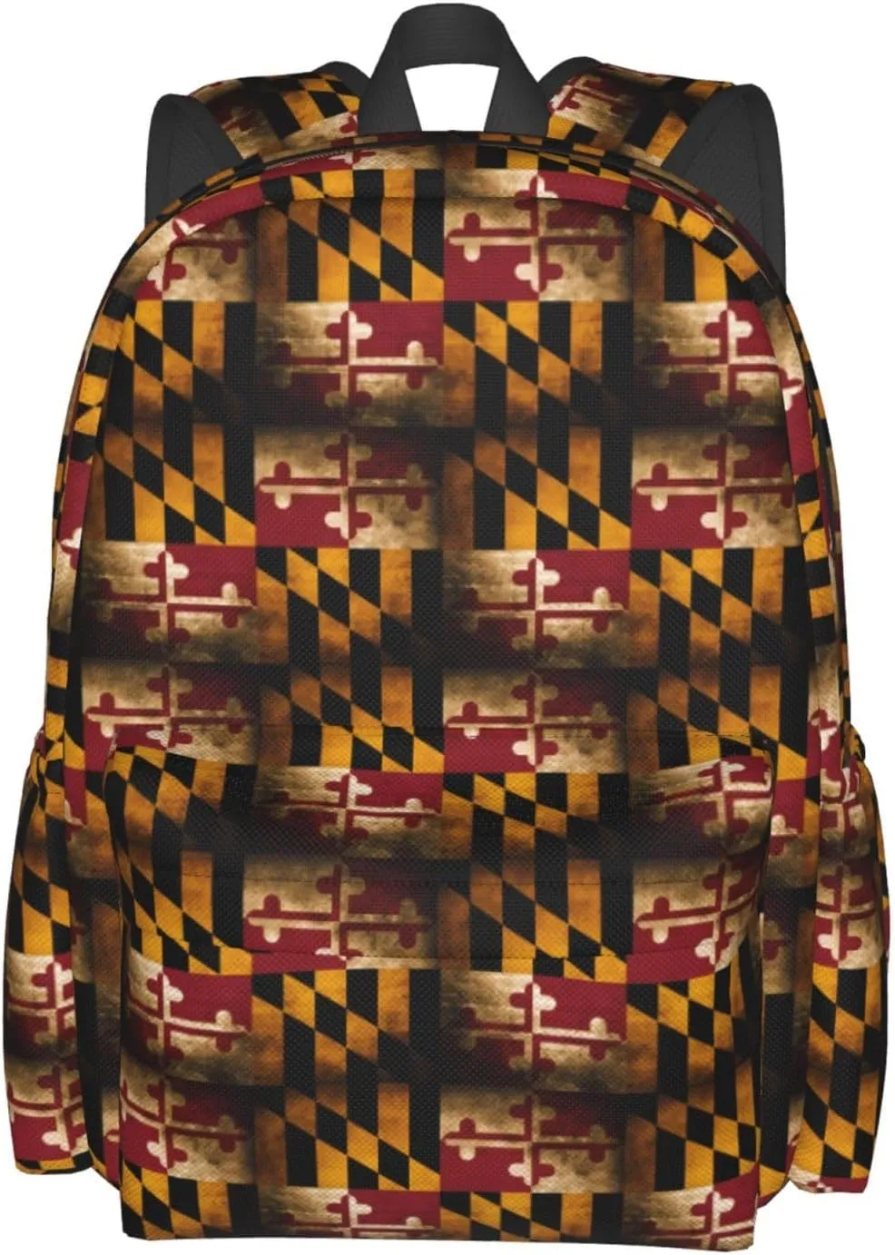 Vintage Maryland Flag Backpack Large Capacity Backpack Lightweight Double Shoulder Bag For Women Men Travel