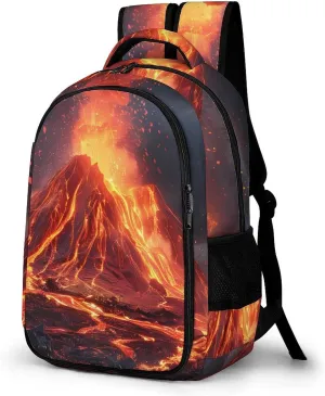 Volcano Eruption(1) Backpack Laptop Bag Casual Daypack Lightweight Travel Bag Work Business Backpack for Adult