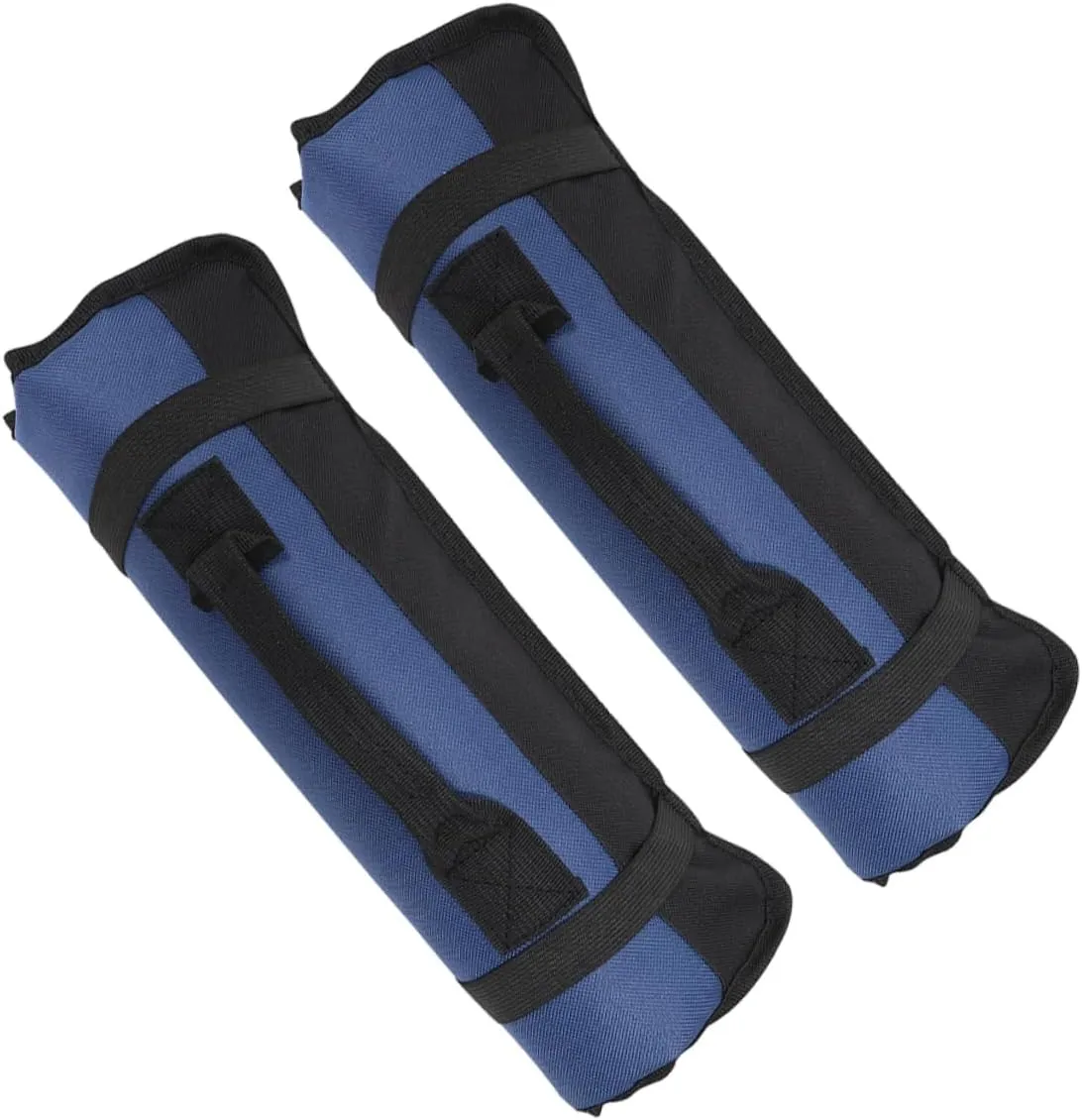 VOSAREA Cooking Utensil Travel Bag Set Multi-functional Chef Tool Roll Bag Cutlery Storage Roll Bag Pockets Cutter Organizer for Home Travel