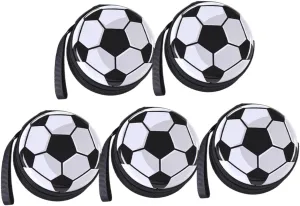 VOSAREA Soccer Fan's Dream Tinplate Football Coin Purse Portable Snack Box Home Office Decor