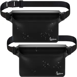 Waterproof Fanny Pack, Waterproof Pouch for Phone Passport Wallet Purse with Waist strap, Ideal for Swimming Boating Fishing Diving Beach