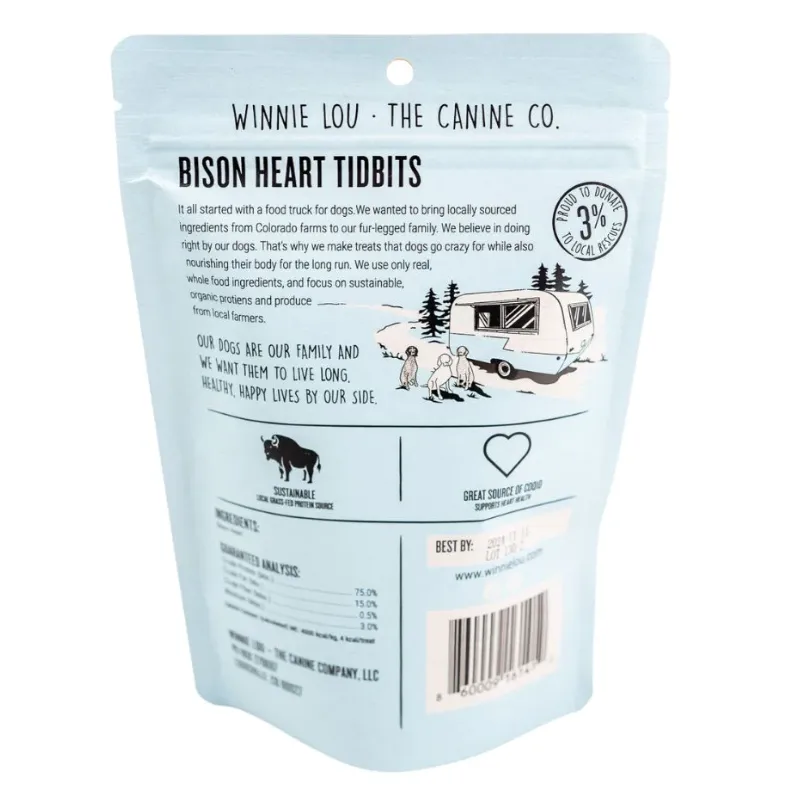 Winnie Lou- - Bison Heart Tidbits - 2 oz [May Expiry]