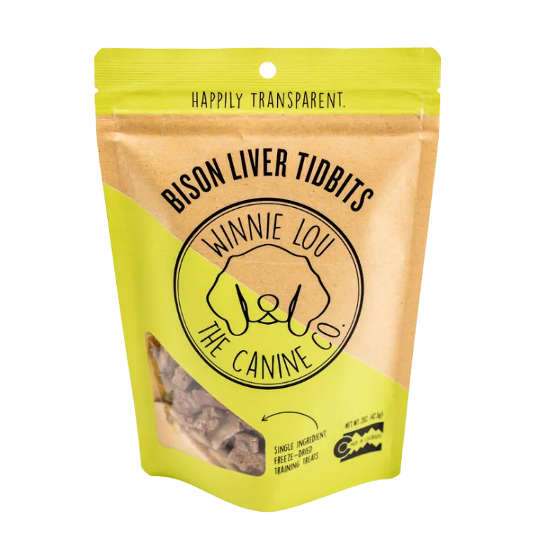 Winnie Lou- Bison Liver Tidbits - 2 oz [May Expiry]