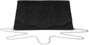 Women Clutch Purses Sparkling Envelope Evening Bag with Detachable Chain for Women Prom