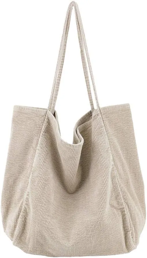 Women Shoulder Bags Corduroy Bag Handbag Work Bags Hobo Tote Bags