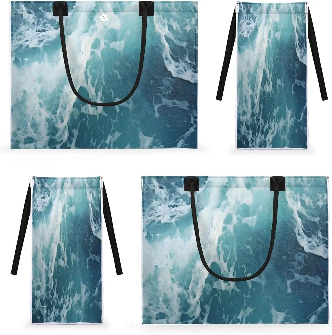Womens Birthday Gifts Tote Bag Whirl Waves Sea Beach Bags for Women Handbags