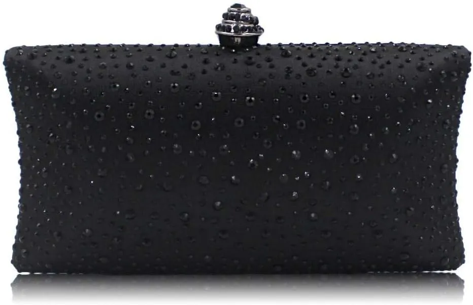 Women's Evening Bag Sparkling Rhinestone Wedding Evening Party Clutch Handbag Purse Chain Shoulder Crossbody Bag