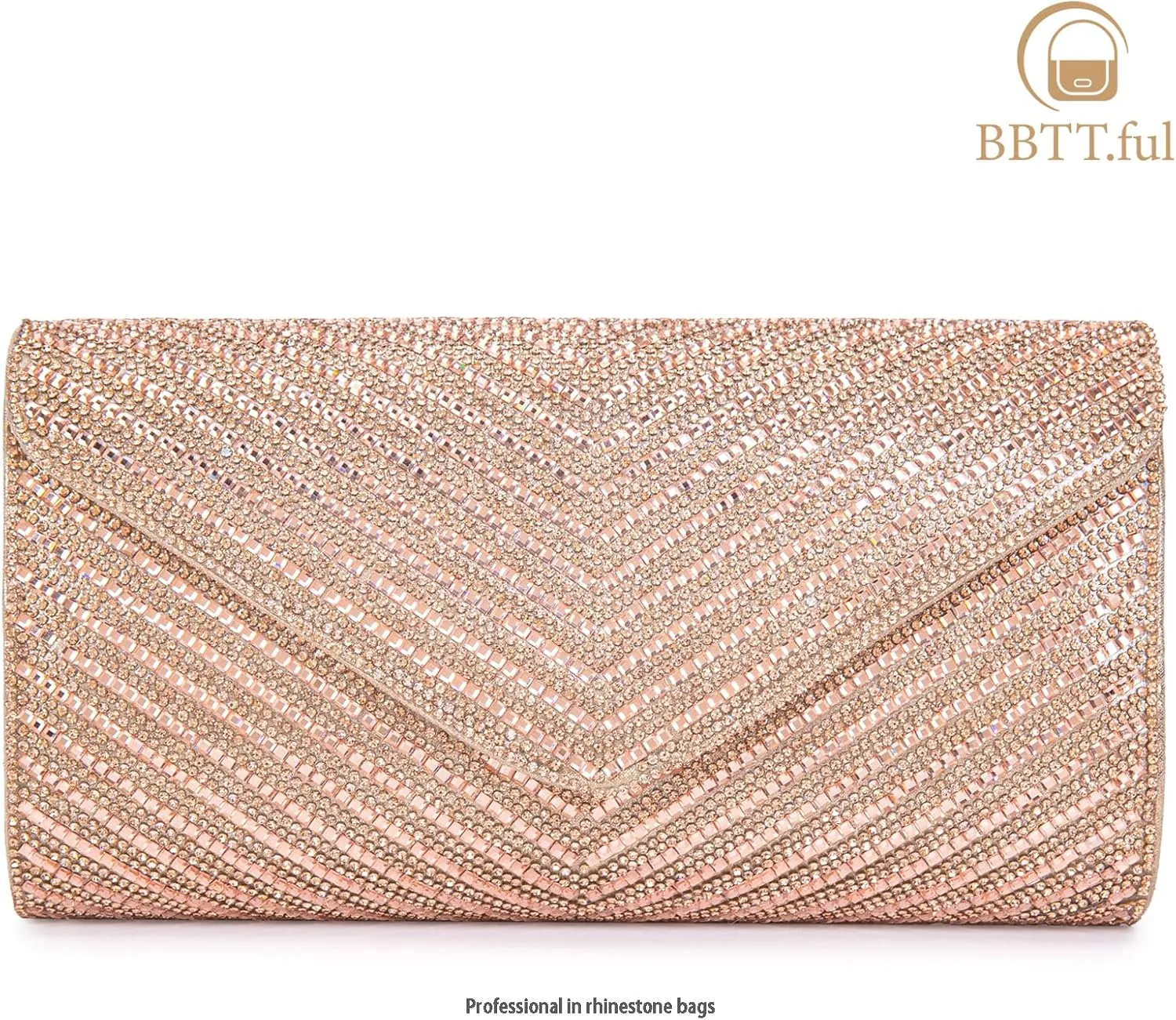 Women's Evening Handbags Envelope Clutch Purses Ladies Crossbody Bags Rhinestone Wedding Bag Shoulder Bag for Women
