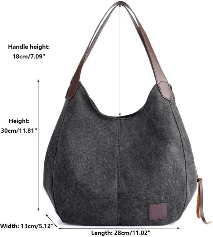 Womens Purses and Handbags Soft and Breathable Shoulder Bag for Women Tote Bag Canvas Hobo Bags Ladies Handbags
