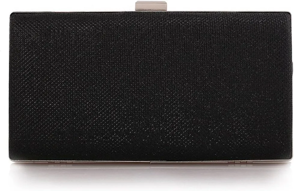 Womens Vintage Envelope Clutch Silver Evening Handbag For Cocktail/Wedding/Party
