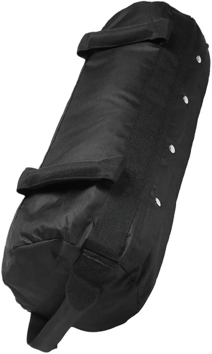 Workout Sandbags 60lbs Heavy Duty Sandbags 4 Handles for Cross-Training Home Gym Black