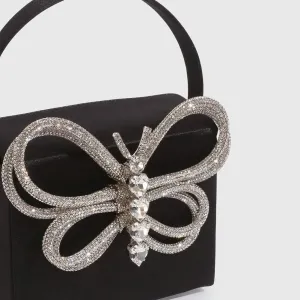 XXGJOALD-Small Evening Bag Clutch Purses for Women Butterfly Rhinestones Tote Purse Sparkling Handbag Bags