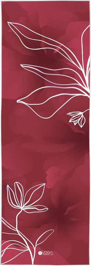 Yoga Design Lab Yoga Towel, Microfiber Yoga Rug, Yoga Mat Size (Iris)