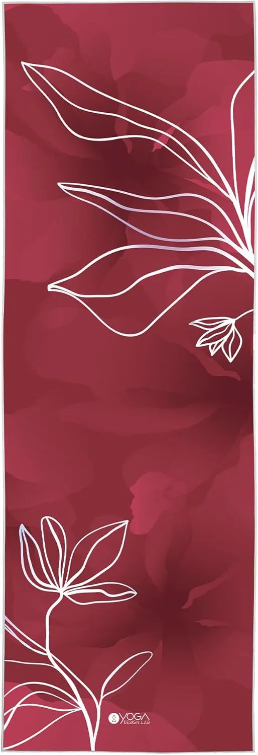 Yoga Design Lab Yoga Towel, Microfiber Yoga Rug, Yoga Mat Size (Iris)