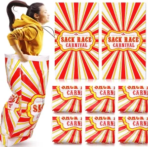 Zhengmy 12 Pcs Potato Sack Race Bags Carnival Party Supplies Carnival Jumping Bags for Adults Birthday Party Activity Outdoor Yard