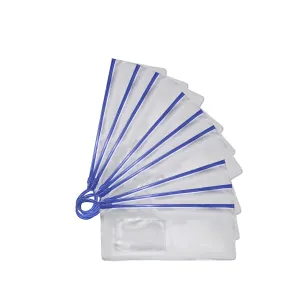 Zipper Lock Pouch Dental Patient Bags, (Pack of 100), SmileNGo, by Vivid (Blue)